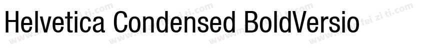 Helvetica Condensed BoldVersion 10字体转换